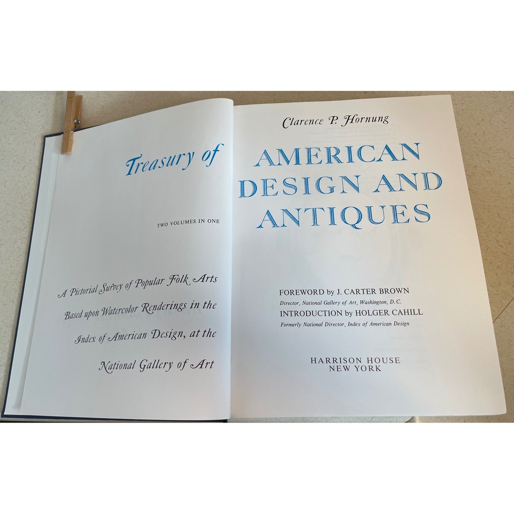 Treasury of American Design and Antiques Clarence P Hornung Hardcover‎ Book